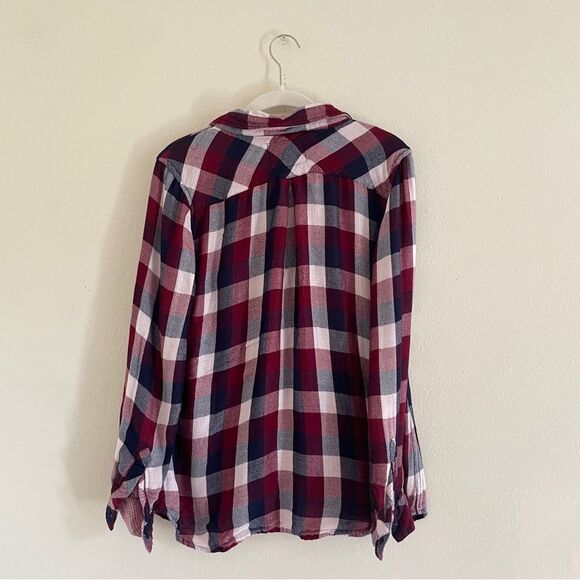 Rails Red and Blue Long Sleeve Button Down Shirt - Picture 6 of 12